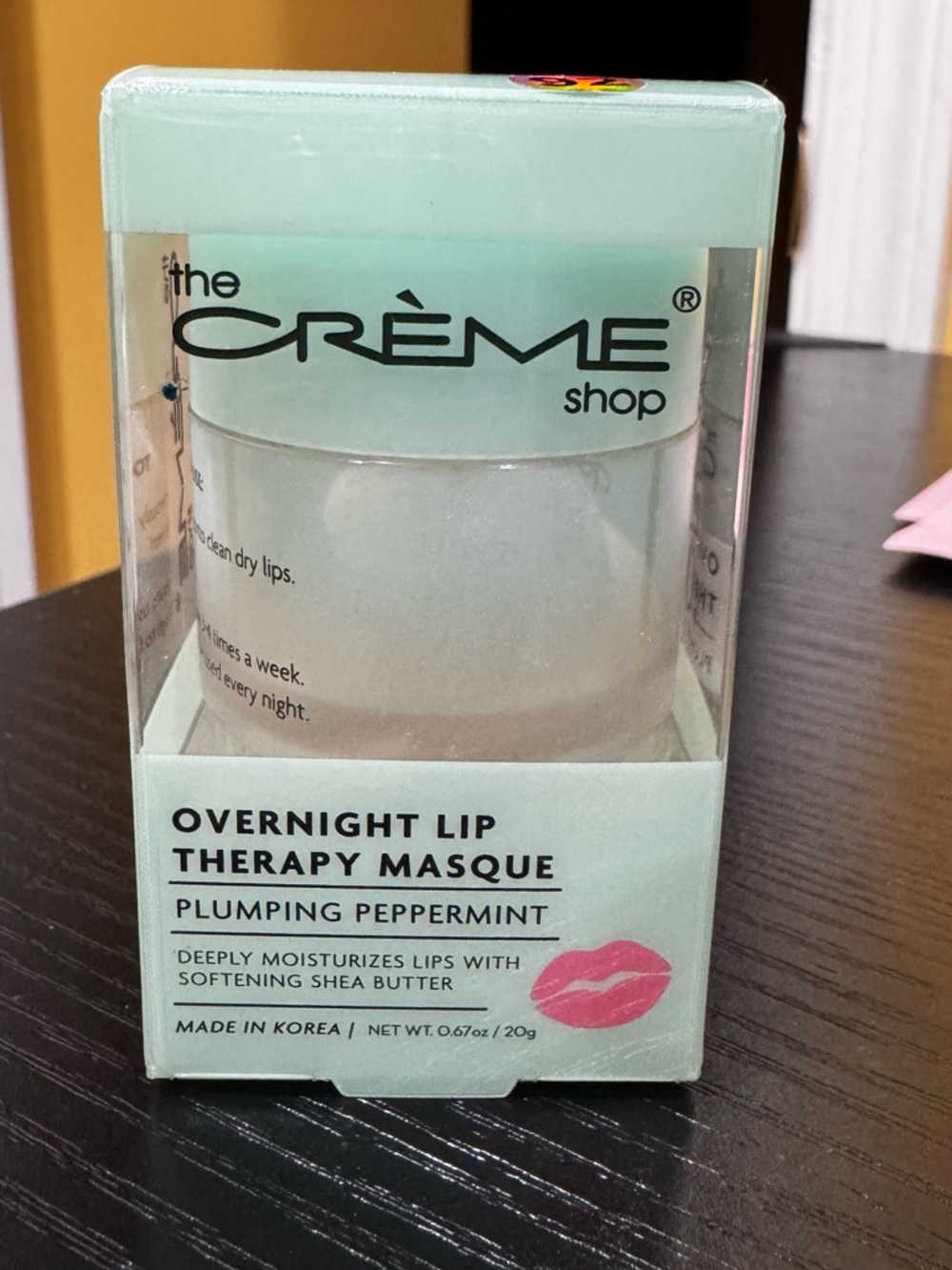 The Creme Shop - Overnight Lip Therapy Masque – Plumping Peppermint (Mint)